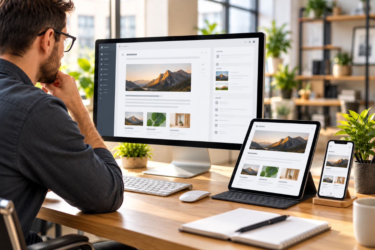 Content management platform connected to web, mobile and digital application interfaces
