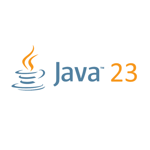 The Java steam-cup logo beside the wordmark “Java 23”